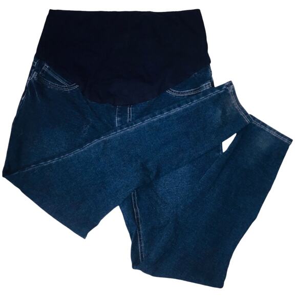 Planet Motherhood Maternity Medium Blue Denim Skinny Jeans Size L - Picture 1 of 4